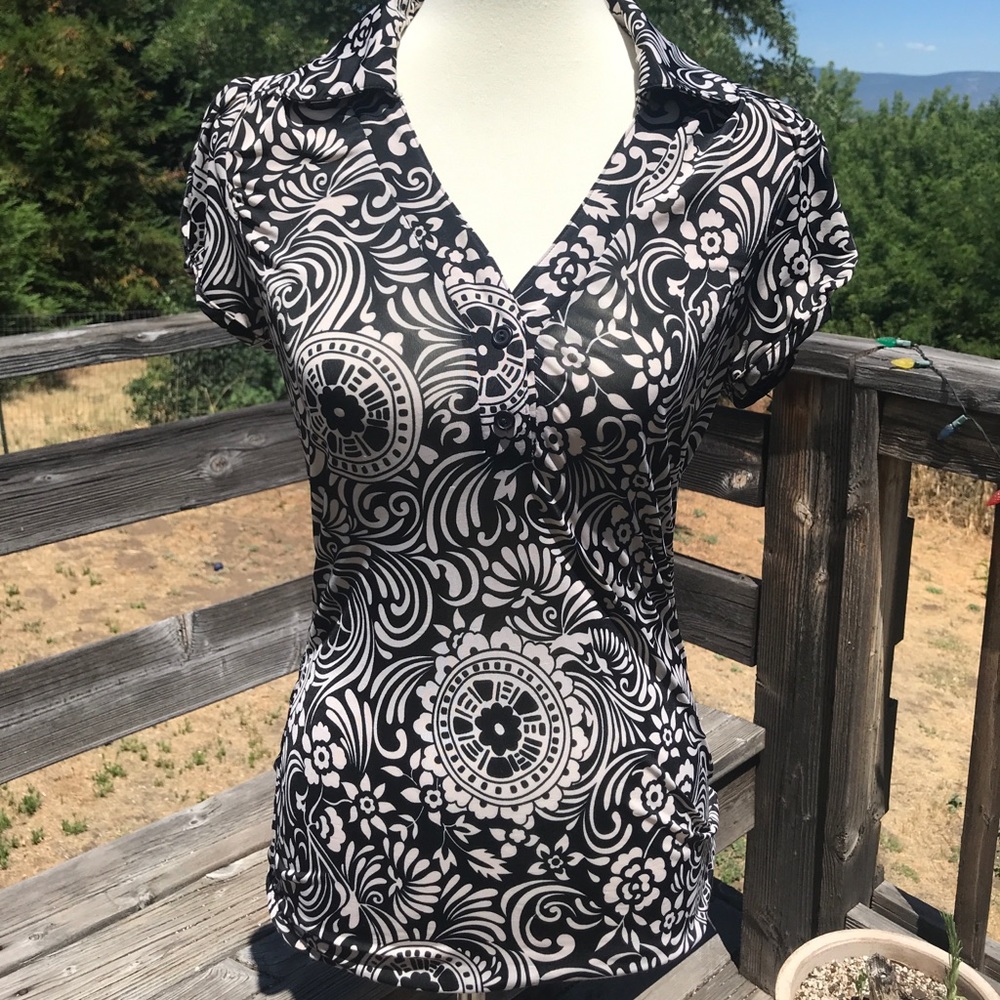 Lovely Copper Key Top Large; Short Sleeved